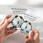 Gepersonaliseerde You're My Penguin Vierkante Acryl Plaque Valentijnsdag Verjaardagscadeau voor haar hem paar