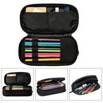 Personalizzato grande capacità doppio strato astuccio portamatite sacchetto con nome Forniture scolastiche Compleanno regalo di ritorno a scuola per i bambini