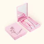 Personalizado Nacimiento de la flor de viaje portátil Set de pinceles de maquillaje Cumpleaños Regalo de boda para las mujeres niñas