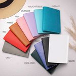Nacimiento Personalizado Flor de cuero Funda de pasaporte Etiqueta de equipaje Set con nombre de viaje Regalo de cumpleaños esencial para las mujeres