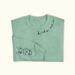 Personalized Pet Dog Cat Ear Multicolor Sweatshirt with Name Birthday Gift for Pet Lover