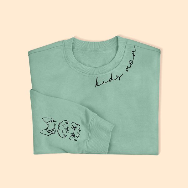 Personalised Pet Dog Cat Ear Multicolour Sweatshirt with Name Birthday Gift for Pet Lover