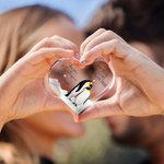 Personalized You're My Penguin Heart Shaped Acrylic Plaque Valentine's Day Anniversary Gift for Couple