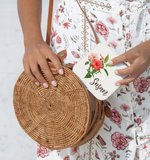 Joyero Floral Personalizado Nacimiento Flor Joyero de Viaje con Nombre Aficionado a la Jardinería Floristería Accesorio Boda Cumpleaños Regalo de Navi