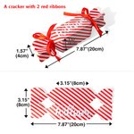 Personalizzato Candy Cane Natale Cracker nome posto regalo scatola da tavolo decorazione per la famiglia amici bambini