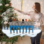 Personalized There Is No Greater Gift Than Sisters Irregular Shape Acrylic Ornament Snowflake Element Decoration Birthday Gift for Bestie