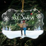 Personlig Soul Sisters Dricker med mina vänner Oregelbunden form akrylprydnad Party födelsedagspresent för bestie 2