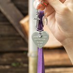 Personalisierte Sattel Herzform geschnitzt Anhänger Quaste Reitsport Schmuck Pferd Reiten Zubehör mit Text Geburtstag Weihnachtsgeschenk für Pferdeliebhaber