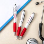 Stylet Capacitif et Stylo à Bille Personnalisé 2 en 1 10 Pcs Nursing is A Work of Heart Cadeau de Remise de Diplôme d'Infirmière pour Infirmière Etudi