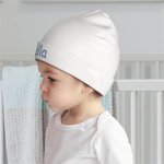 Henkilökohtainen puuvillaa monivärinen vauva pipot hattu vauvan nimi vastasyntyneen syntymäpäivä vauva suihku lahja 12-24 kuukauden vauva