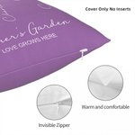 Personalisierte Familie Aquarell Geburt Blume Malerei Kissen werfen Kissenbezug mit 1-8 Namen Muttertag Geburtstag Geschenk für Oma Mutter