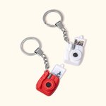 Porte-clés Personnalisé avec Photo Amovible Accessoire Breloque Caméra d'Impression 3D Cadeau Anniversaire pour Ami Famille Amoureux de Photographie