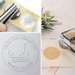 Timbro a secco personalizzato per libri a tema animale con nome Regalo di Natale e compleanno per gli amanti dei libri Club del libro