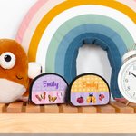 Personalized Colourful Butterflies Cupcakes Kids Coin Wallet with Name Birthday Gift for Girls