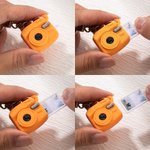Porte-clés Personnalisé avec Photo Amovible Accessoire Breloque Caméra d'Impression 3D Cadeau Anniversaire pour Ami Famille Amoureux de Photographie