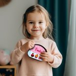 Personalized Colourful Butterflies Cupcakes Kids Coin Wallet with Name Birthday Gift for Girls