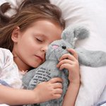 Personlig mjuk bomull fylld kanin plysch trösta leksak med text påsk Keepsake present till barn