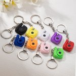 Porte-clés Personnalisé avec Photo Amovible Accessoire Breloque Caméra d'Impression 3D Cadeau Anniversaire pour Ami Famille Amoureux de Photographie