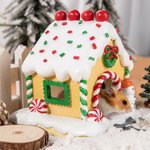 Maison en Pain d'Épice Personnalisée avec Nom Cachette de Hamster Cadeau de Noël pour les Propriétaires de Hamster