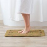 Personlig färgglad godisrör juldörrmatta med familjenamn Present till familjevän