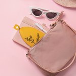 Personalized Birth Flower Drawstring Key Holder Pouch Pull Out Key Case with Name Birthday Gift for Family Friend