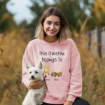 Personalized Cartoon Biscuit T-shirt Sweatshirt with Name and Title Family Biscuit Characters Costume Gift for Dad Mom Grandparents Bakery Lover