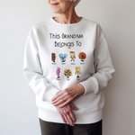 Personalized Cartoon Biscuit T-shirt Sweatshirt with Name and Title Family Biscuit Characters Costume Gift for Dad Mom Grandparents Bakery Lover