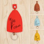 Personalized Birth Flower Drawstring Key Holder Pouch Pull Out Key Case with Name Birthday Gift for Family Friend