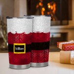 Personalised 20oz Food Grade Stainless Steel Santa Christmas Tumbler with Name 20oz Tumbler Christmas Gift for Family Friends tumbler