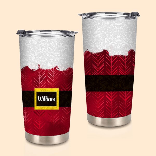 Personlig 20 oz juleglass i rustfritt stål med navn 20 oz juleglass julegave til familie venner tumbler