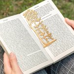 Personalised Family Tree Bookmark with 1-10 Names and Text Birthday Gift for Book Lover
