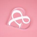 Personalized Heart-Shaped Acrylic Plaque with & and Two Names Anniversary Gift for Couple