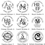 Timbro a secco personalizzato per libri Ex Libris manuale con iniziali e nome regalo di Natale per lettori amanti dei libri