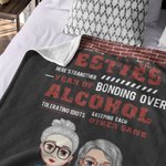 Henkilökohtainen Tässä on toinen vuosi Bonding yli alkoholin Fleece Sherpa peitto syntymäpäivä joululahja parhaalle ystävälle