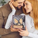 Personalized Map Night Lamp with Engraved Text Long Distance Relationships Gift for Couples Home Decor