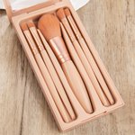 Set di pennelli per il trucco personalizzato da 5 pezzi con organizer per pennelli e specchio per donne e ragazze