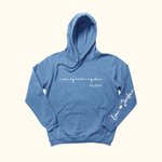 Gepersonaliseerde Ik Draag Mijn Hart Op Mijn Mouw Hoodie met Naam Cadeau voor Moeder Grootmoeder