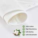 Personalisierte Baumwolle Baby-Lätzchen mit Namen und Datum Taufe Tag Baby Dusche Geschenk für Baby neue Eltern