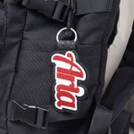 Portachiavi personalizzato in feltro Glitter Name Tag Cheer Porta zaino Tag Team Cheerleading Regalo per adolescenti