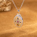 Médaillon Personnalisé avec Photo Collier en Argent à Motif Vintage Cadeau Anniversaire Saint-Valentin pour Femme