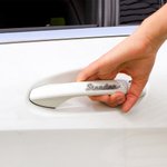 Gepersonaliseerde waterdichte gegraveerde auto naam embleem badge met auto veiligheid lijm verjaardag vaderdag cadeau voor auto-liefhebber