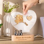 Benutzerdefinierte Karte Nachtlampe mit Ihrer Adresse Neues Zuhause Geschenk für Paare