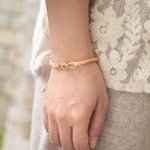 Bracelet tressé personnalisé avec projection de photos à l'infini et texte en 100 langues Anniversaire Saint-Valentin Cadeau commémoratif pour ami(e),