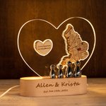 Benutzerdefinierte Karte Nachtlampe mit Ihrer Adresse Neues Zuhause Geschenk für Paare
