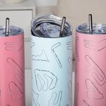 Vaso Vaso Personalizado 2025 Formula Uno Circuito de Carreras 20oz Skinny Tumbler con Pajita Regalo de Cumpleaños de Equipo para Aficionados a la F1 Amantes de las Carreras