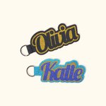 Portachiavi personalizzato in feltro Glitter Name Tag Cheer Porta zaino Tag Team Cheerleading Regalo per adolescenti