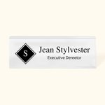 Porte-nom en acrylique personnalisé Plaque de bureau Décoration de bureau Féliciter Apprécier Cadeau pour Collègue Famille