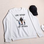 Sweat à capuche personnalisé Like Father Like Children Family Shirt Sweatshirt Fête des pères Noël Cadeau de remerciement pour papa