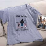 Sweat à capuche personnalisé Like Father Like Children Family Shirt Sweatshirt Fête des pères Noël Cadeau de remerciement pour papa