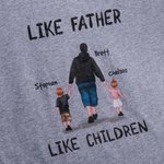 Sweat à capuche personnalisé Like Father Like Children Family Shirt Sweatshirt Fête des pères Noël Cadeau de remerciement pour papa